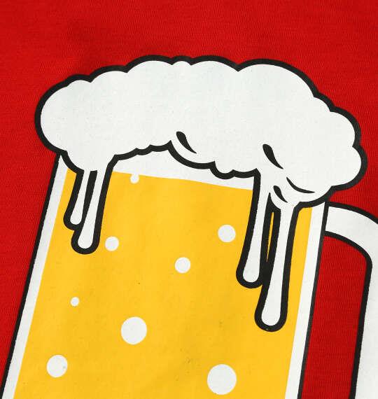 大きいサイズ メンズ おもしろシリーズ T/C天竺ビール生きがい 半袖 Tシャツ レッド 1258-6271-1 3L 4L 5L 6L 8L