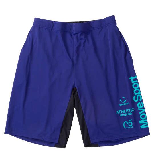 大きいサイズ メンズ MOVESPORT クーリスト ハーフパンツ ブルー 1274-6220-3 3L 4L 5L 6L