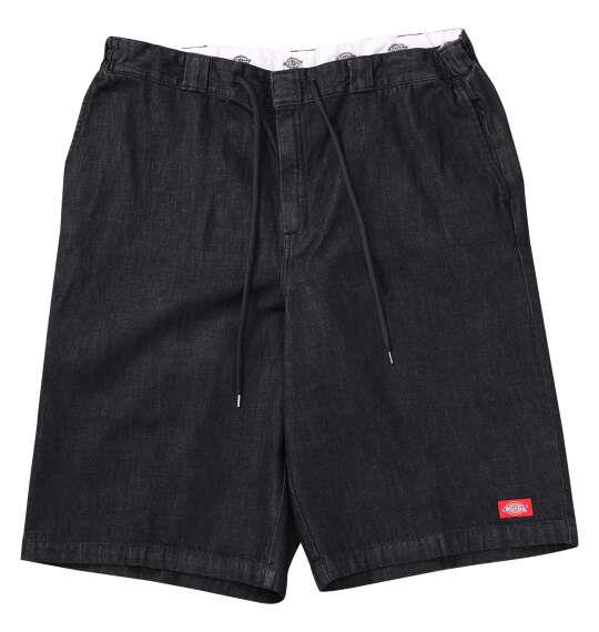 大きいサイズ メンズ DICKIES デニム イージー ワーク ショーツ ブラックユーズド 1274-6291-2 3L 4L 5L