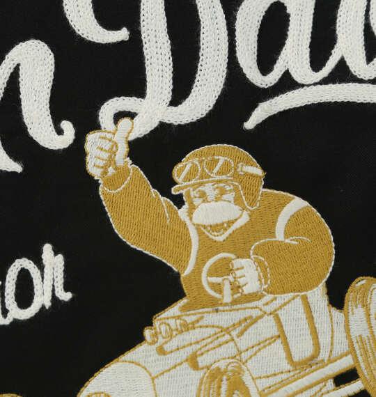 大きいサイズ メンズ BEN DAVIS レーサーレトロ刺繍ワーク 半袖 シャツ ブラック 1277-6260-2 3L 4L 5L 6L
