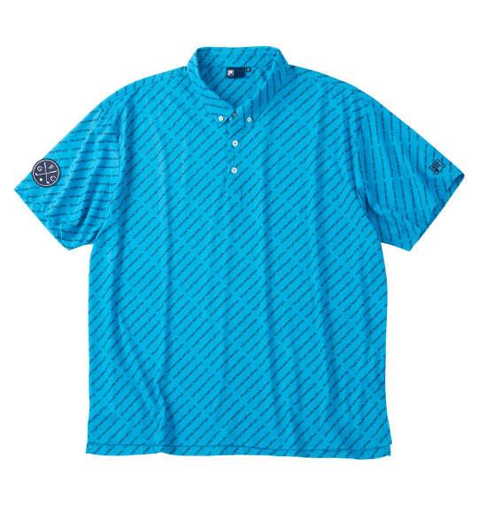 大きいサイズ メンズ FILA GOLF ECOディンブルメッシュロゴプリント 半袖 シャツ ターコイズ 1278-6241-2 3L 4L 5L 6L