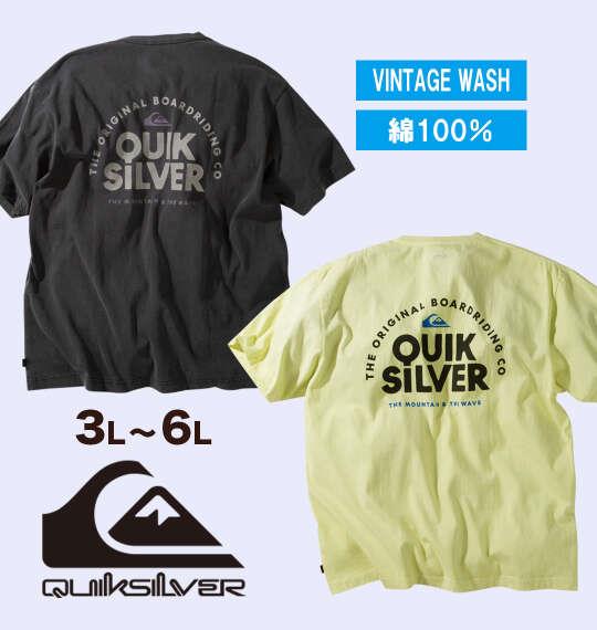 大きいサイズ メンズ Quiksilver PG FUNDAMENTAL RIDE 半袖 Tシャツ ライトイエロー 1278-6267-1 3L 4L 5L 6L
