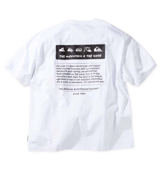 大きいサイズ メンズ Quiksilver BW HISTORY FRAME 半袖 Tシャツ ホワイト 1278-6268-1 3L 4L 5L 6L