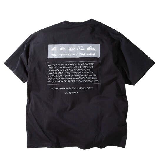 大きいサイズ メンズ Quiksilver BW HISTORY FRAME 半袖 Tシャツ ブラック 1278-6268-2 3L 4L 5L 6L