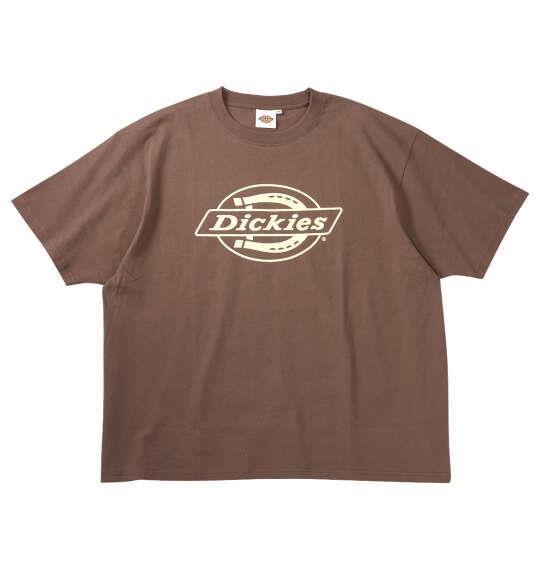 大きいサイズ メンズ DICKIES DICKIESテキストロゴ 半袖 Tシャツ ブラウン 1278-6530-4 3L 4L 5L