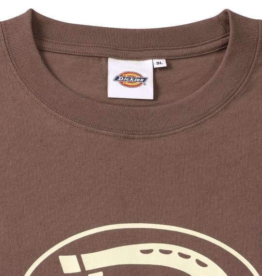 大きいサイズ メンズ DICKIES DICKIESテキストロゴ 半袖 Tシャツ ブラウン 1278-6530-4 3L 4L 5L