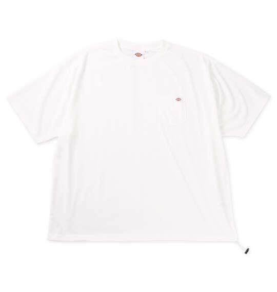 大きいサイズ メンズ DICKIES ポリエステルドローコードポケット 半袖 Tシャツ ホワイト 1278-6532-1 3L 4L 5L