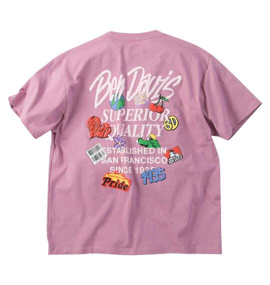 大きいサイズ メンズ BEN DAVIS グレイトフル 半袖 Tシャツ グレイッシュピンク 1278-6581-1 3L 4L 5L 6L