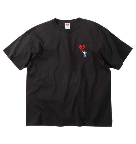 大きいサイズ メンズ BEN DAVIS ワンポイントゴリラ刺繍接触冷感 半袖 Tシャツ ブラック 1278-6583-2 3L 4L 5L 6L