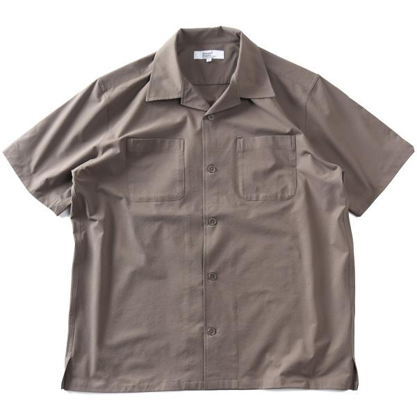 大きいサイズ メンズ DANIEL DODD シアサッカー 半袖 オープン シャツ 春夏新作 azsh-260213