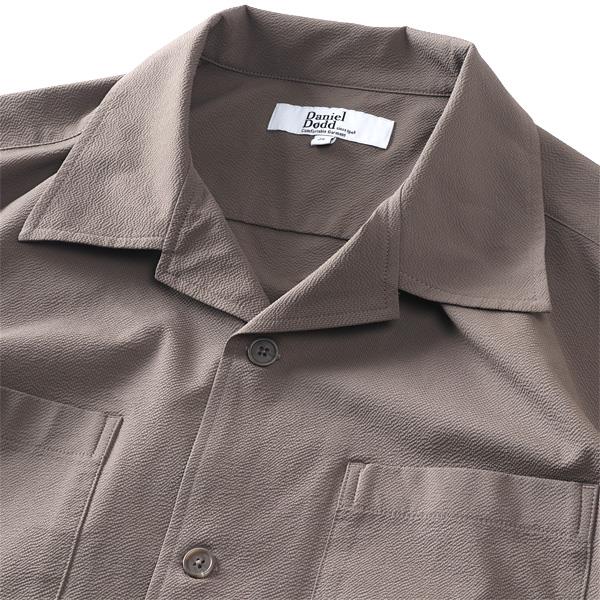 大きいサイズ メンズ DANIEL DODD シアサッカー 半袖 オープン シャツ 春夏新作 azsh-260213