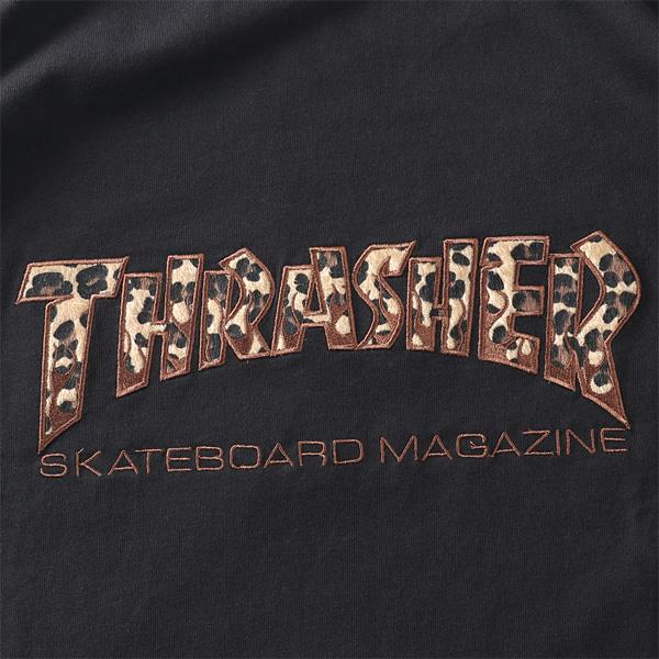 大きいサイズ メンズ THRASHER スラッシャー ショ-トファーアップリケ 半袖 Tシャツ 春夏新作 th26su06k
