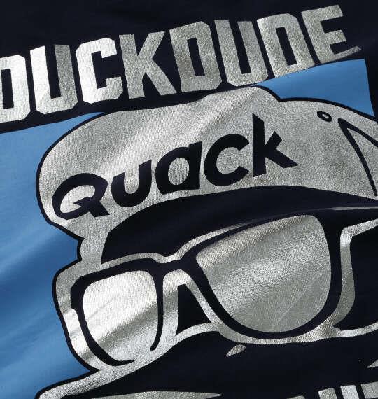 大きいサイズ メンズ b-one-soul DUCK DUDEシルバープリント 半袖 Tシャツ ダークネイビー 1258-6291-1 3L 4L 5L 6L