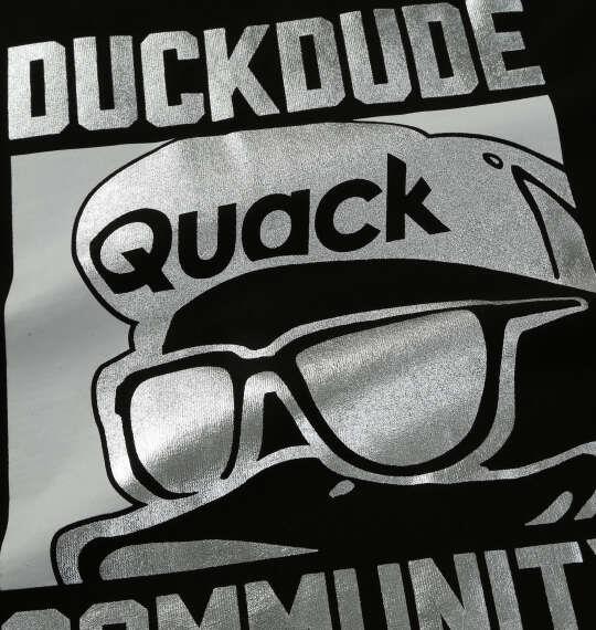 大きいサイズ メンズ b-one-soul DUCK DUDEシルバープリント 半袖 Tシャツ ブラック 1258-6291-2 3L 4L 5L 6L