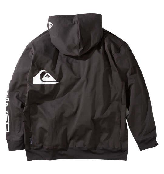 大きいサイズ メンズ Quiksilver OMNI MW 長袖 ラッシュガード ジップ パーカー ブラック 1278-6265-2 3L 4L 5L 6L