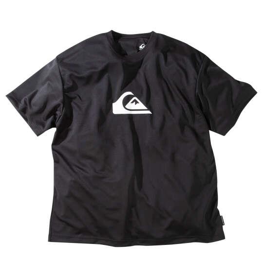 大きいサイズ メンズ Quiksilver COMP LOGO 半袖 ラッシュガード Tシャツ ブラック 1278-6266-2 3L 4L 5L 6L