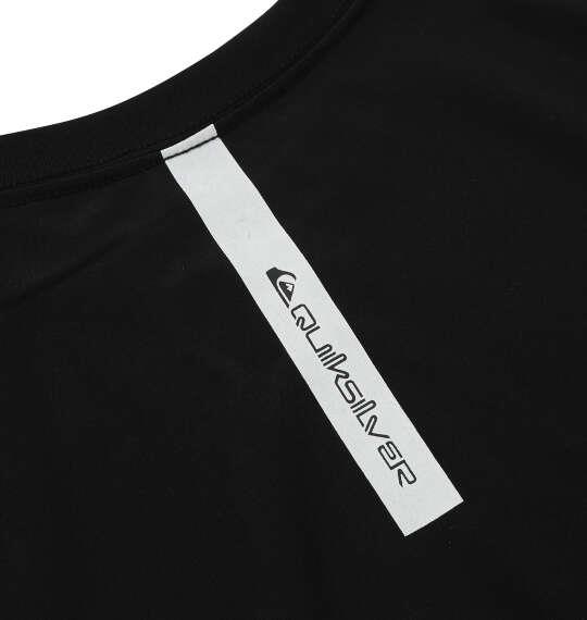 大きいサイズ メンズ Quiksilver COMP LOGO 半袖 ラッシュガード Tシャツ ブラック 1278-6266-2 3L 4L 5L 6L