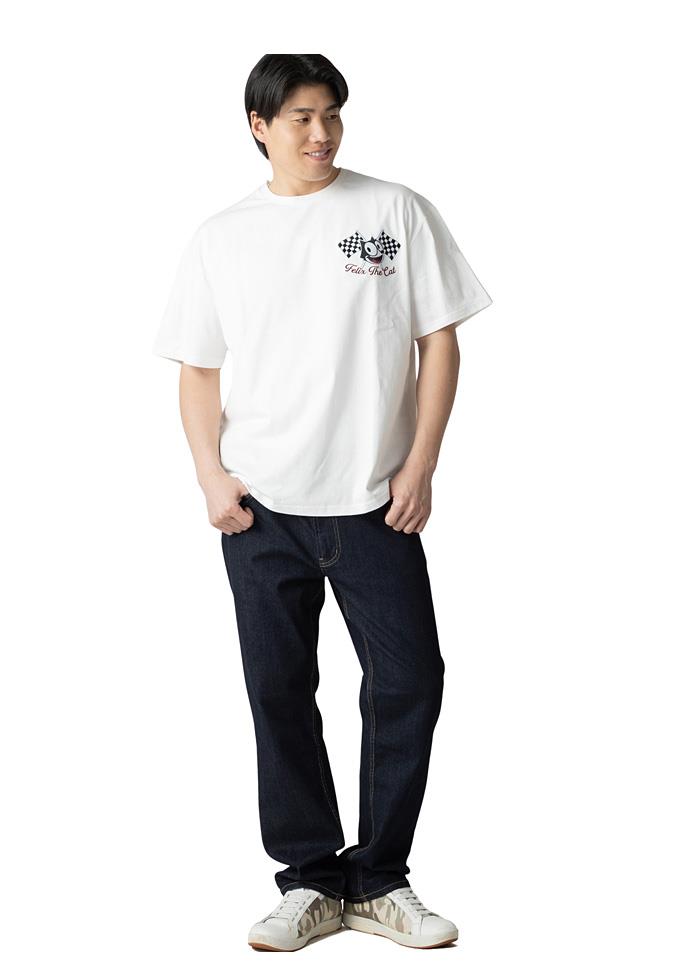 【ns623】大きいサイズ メンズ FELIX フィリックス 車刺繍 半袖 Tシャツ 春夏新作 126624 【fre】