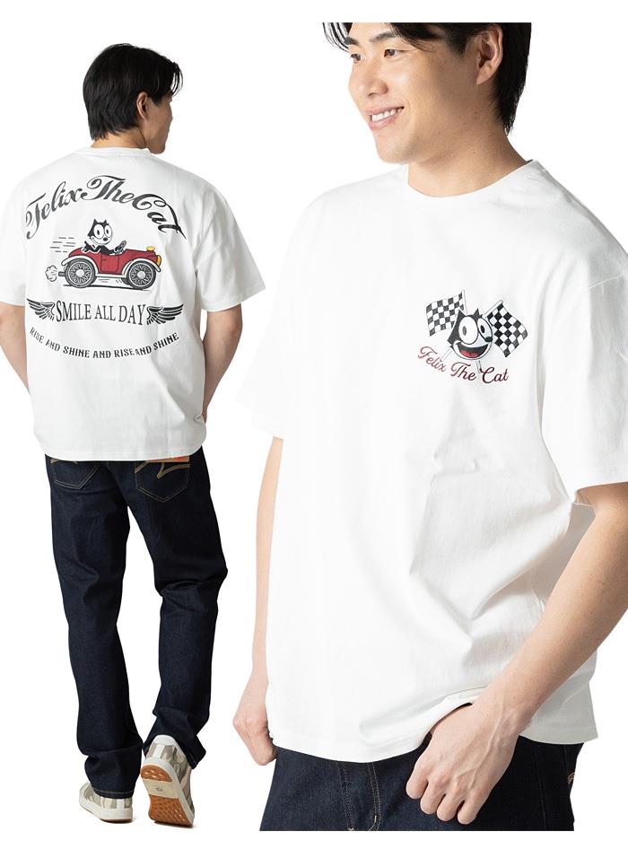 【ns623】大きいサイズ メンズ FELIX フィリックス 車刺繍 半袖 Tシャツ 春夏新作 126624 【fre】