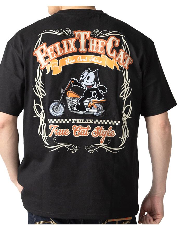 【ns623】大きいサイズ メンズ FELIX フィリックス バイク刺繍 半袖 Tシャツ 春夏新作 126625 【fre】