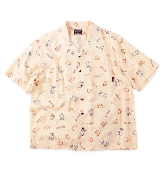 大きいサイズ メンズ OUTDOOR PRODUCTS ブロード 半袖 オープンカラー シャツ オフホワイト 1257-6222-1 3L 4L 5L 6L 7L 8L