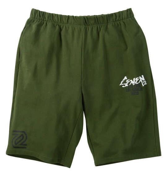 大きいサイズ メンズ SEVEN2 裏毛 スウェット ハーフパンツ カーキ 1264-6200-3 3L 4L 5L 6L 8L