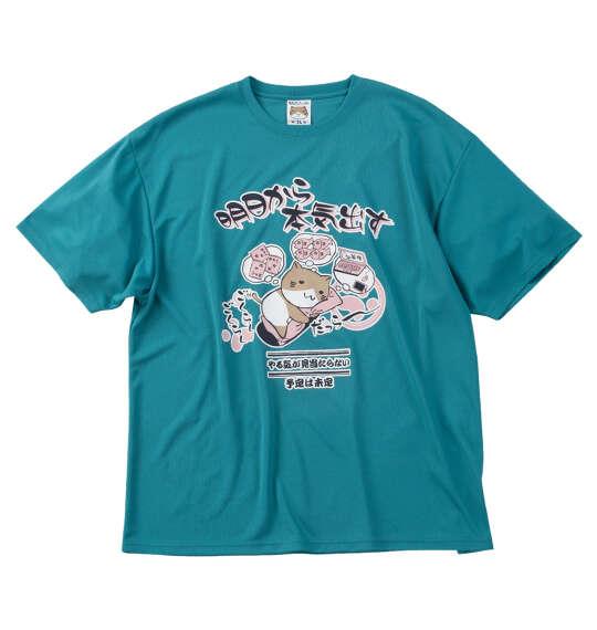 大きいサイズ メンズ NECOBUCHI-SAN DRYハニカムメッシュ 半袖 Tシャツ アースミント 1258-6240-1 3L 4L 5L 6L 8L