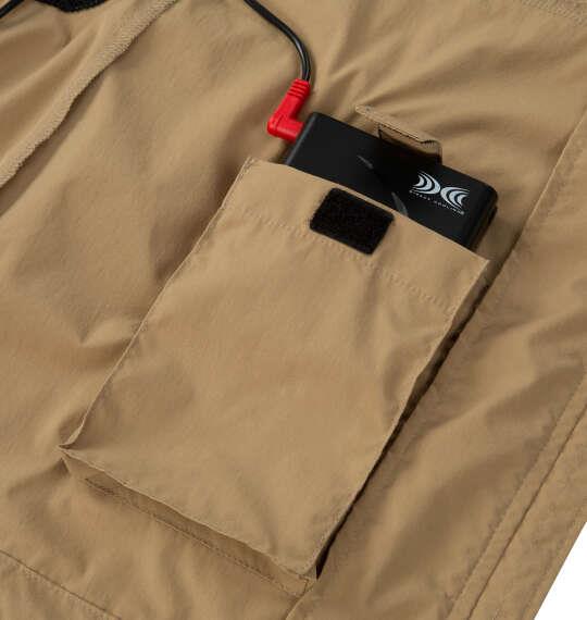 大きいサイズ メンズ TULTEX 空調服 半袖 ブルゾン ベージュ 1273-6201-1 3L 4L 5L 6L 8L