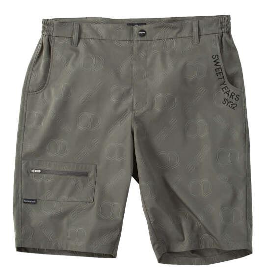大きいサイズ メンズ SY32 by SWEET YEARS バックエンボス ハーフパンツ チャコールグレー 1274-6247-2 3L 4L 5L 6L