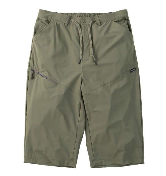 大きいサイズ メンズ TULTEX 冷感ストレッチ ハーフパンツ カーキ 1274-6276-3 3L 4L 5L 6L 7L 8L