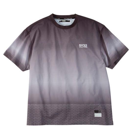大きいサイズ メンズ SY32 by SWEET YEARS グラデーションロゴ 半袖 Tシャツ ブラック 1278-6272-2 3L 4L 5L 6L