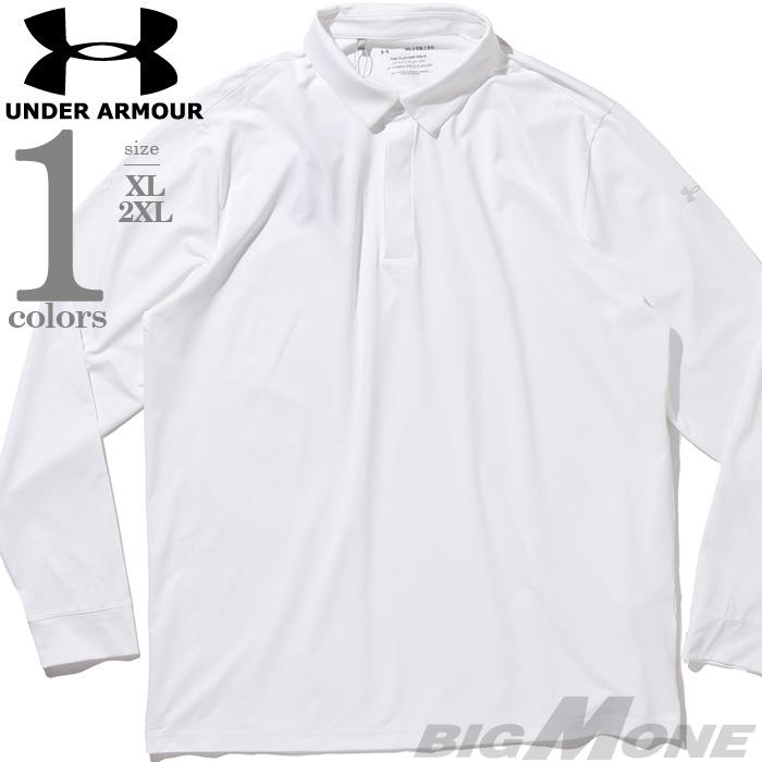 大きいサイズ メンズ UNDER ARMOUR アンダーアーマー 無地 長袖 ゴルフ ポロシャツ USA直輸入 um0931-000