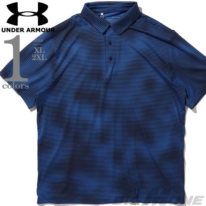 大きいサイズ メンズ UNDER ARMOUR アンダーアーマー 総柄 半袖 ゴルフ ポロシャツ USA直輸入 um0993-1139