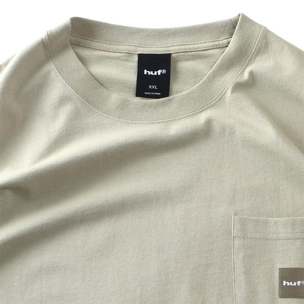 【ns623】大きいサイズ メンズ HUF ハフ ポケット付 半袖 Tシャツ BOX LOGO SS POCKET TEE USA直輸入 ts02617