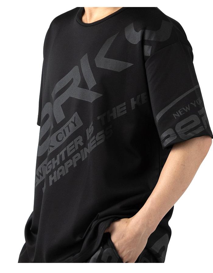 【ns623】大きいサイズ メンズ A-Slash 接触冷感 ダンボール プリント 半袖 Tシャツ 春夏新作 66-48350-2 【fre】