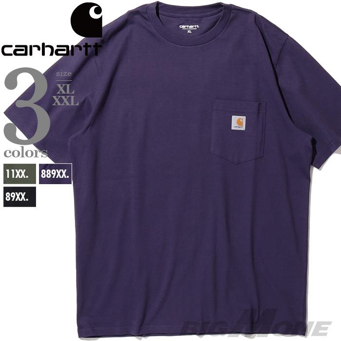 【ns623】大きいサイズ メンズ CARHARTT カーハート ポケット付 半袖 Tシャツ USA直輸入 i030434