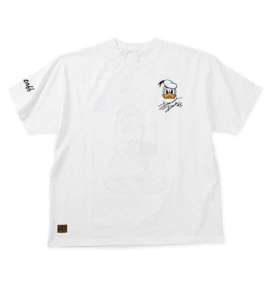大きいサイズ メンズ FLAGSTAFF×DISNEY DONALD DUCK 半袖 Tシャツ ホワイト 1278-6545-1 3L 4L 5L 6L