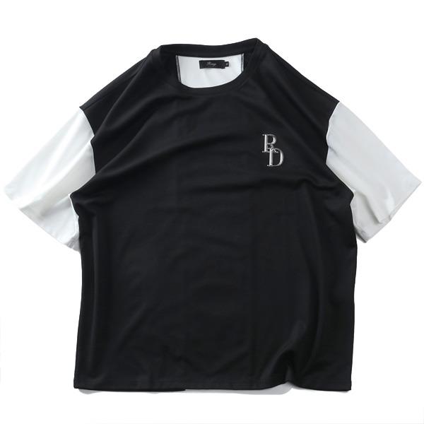 【ns623】大きいサイズ メンズ RINGS リングス メタルプリント 半袖 Tシャツ 春夏新作 126561