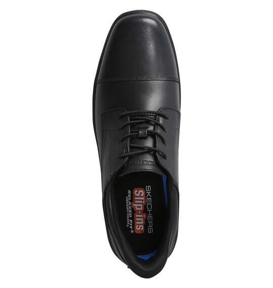 大きいサイズ メンズ SKECHERS ビジネス シューズ SLIP-INS RELAXED FIT CASWELL ブラック 1240-6263-1 30 31 32