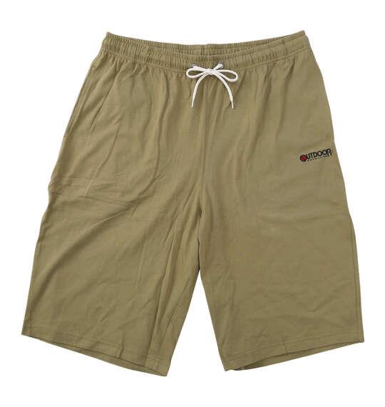 大きいサイズ メンズ OUTDOOR PRODUCTS 天竺 ハーフパンツ カーキ 1254-6202-3 3L 4L 5L 6L 7L 8L