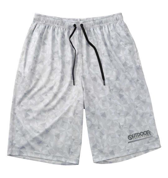 大きいサイズ メンズ OUTDOOR PRODUCTS DRYメッシュ総柄 ハーフパンツ グレー 1254-6205-1 3L 4L 5L 6L 7L 8L