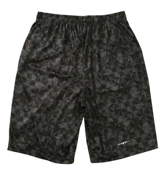 大きいサイズ メンズ OUTDOOR PRODUCTS DRYメッシュ総柄 ハーフパンツ ブラック 1254-6205-2 3L 4L 5L 6L 7L 8L