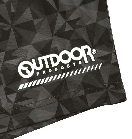 大きいサイズ メンズ OUTDOOR PRODUCTS DRYメッシュ総柄 ハーフパンツ ブラック 1254-6205-2 3L 4L 5L 6L 7L 8L