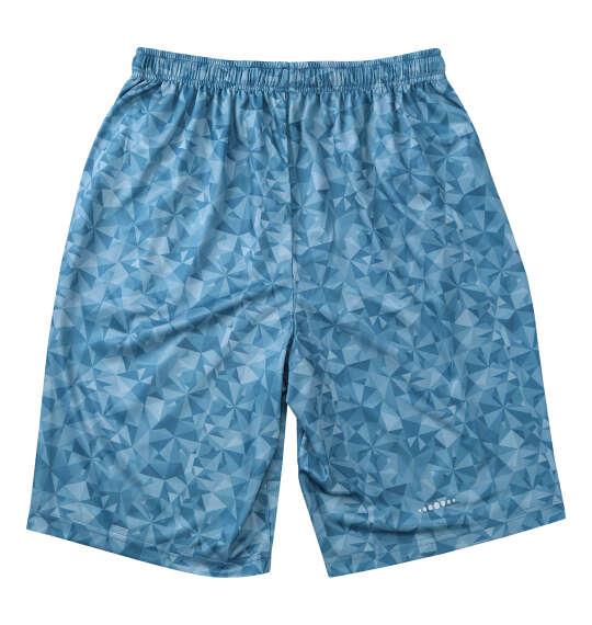 大きいサイズ メンズ OUTDOOR PRODUCTS DRYメッシュ総柄 ハーフパンツ ブルー 1254-6205-3 3L 4L 5L 6L 7L 8L