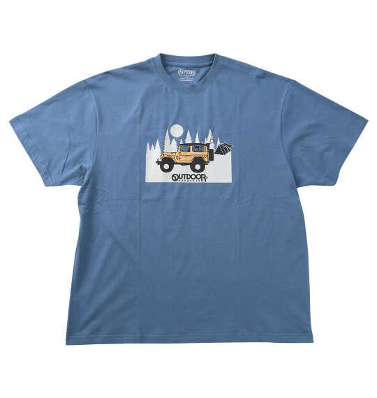 大きいサイズ メンズ OUTDOOR PRODUCTS 天竺 半袖 Tシャツ ブルーグレー 1258-6211-2 3L 4L 5L 6L 7L 8L
