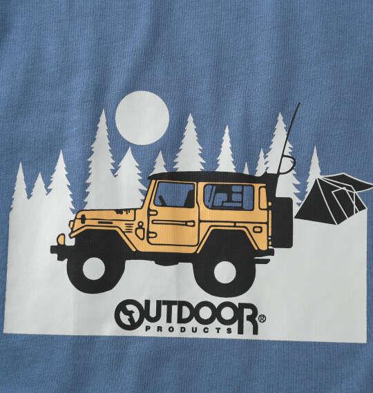 大きいサイズ メンズ OUTDOOR PRODUCTS 天竺 半袖 Tシャツ ブルーグレー 1258-6211-2 3L 4L 5L 6L 7L 8L