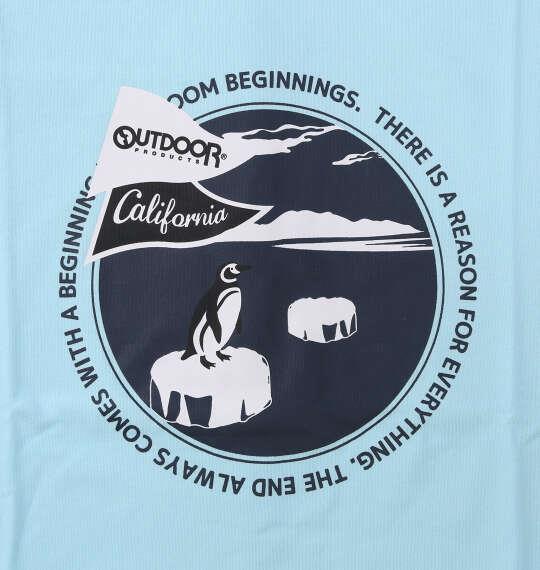 大きいサイズ メンズ OUTDOOR PRODUCTS 天竺 半袖 Tシャツ サックス 1258-6213-1 3L 4L 5L 6L 7L 8L