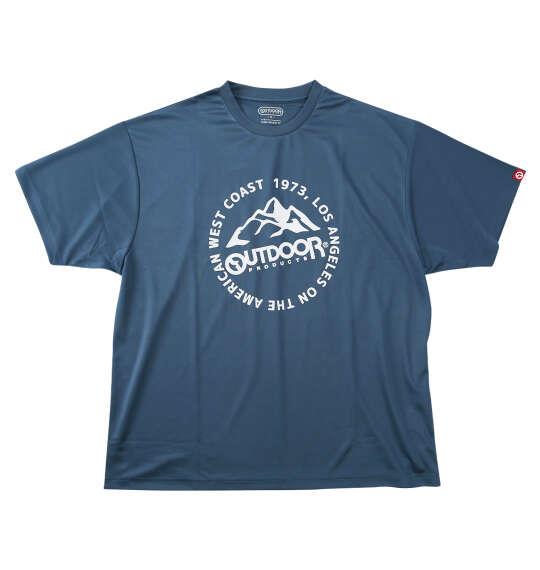大きいサイズ メンズ OUTDOOR PRODUCTS DRYメッシュ 半袖 Tシャツ ブルーグレー 1258-6214-1 3L 4L 5L 6L 7L 8L