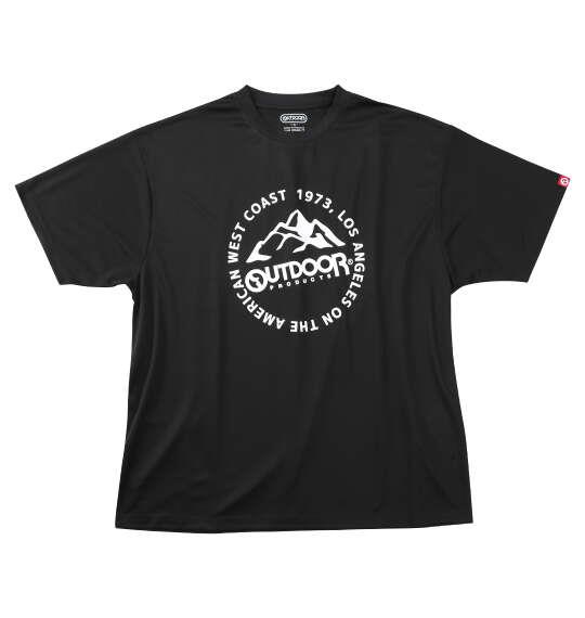大きいサイズ メンズ OUTDOOR PRODUCTS DRYメッシュ 半袖 Tシャツ ブラック 1258-6214-2 3L 4L 5L 6L 7L 8L