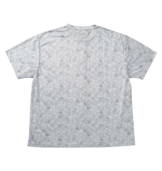 大きいサイズ メンズ OUTDOOR PRODUCTS DRYメッシュ総柄 半袖 Tシャツ グレー 1258-6216-1 3L 4L 5L 6L 7L 8L